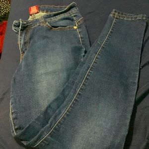 Dark blue denim jeans
